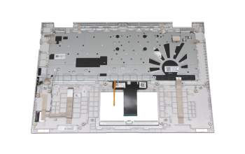 0KNB0-260NGE00 original Asus clavier incl. topcase DE (allemand) argent/argent avec rétro-éclairage