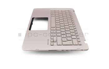 0KNB0-2626GE00 original Asus clavier incl. topcase DE (allemand) argent/rosé avec rétro-éclairage
