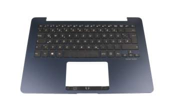 0KNB0-2627GE00 original Asus clavier incl. topcase DE (allemand) noir/bleu avec rétro-éclairage