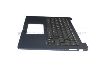 0KNB0-2627GE00 original Asus clavier incl. topcase DE (allemand) noir/bleu avec rétro-éclairage