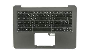 0KNB0-3130SF00 original Asus clavier incl. topcase SF (suisse-francais) noir/gris