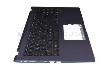 0KNB0-5109GE00 original Asus clavier incl. topcase DE (allemand) noir/bleu avec rétro-éclairage