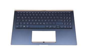 0KNB0-563PGE00 original Pegatron clavier incl. topcase DE (allemand) bleu/bleu avec rétro-éclairage
