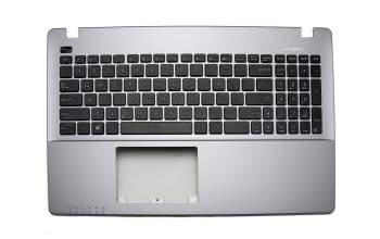 0KNB0-612BUI00 original Asus clavier incl. topcase US (anglais) noir/gris