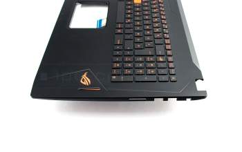 0KNB0-6612GE00 original Asus clavier incl. topcase DE (allemand) noir/noir avec rétro-éclairage