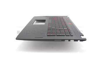0KNB0-6615GE00 original Asus clavier incl. topcase DE (allemand) noir/noir avec rétro-éclairage