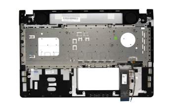 0KNB0-6621FR00 original Asus clavier incl. topcase FR (français) noir/argent avec rétro-éclairage