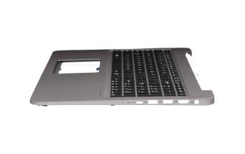 0KNB0-662QUI00 original Asus clavier incl. topcase US (anglais) noir/gris avec rétro-éclairage