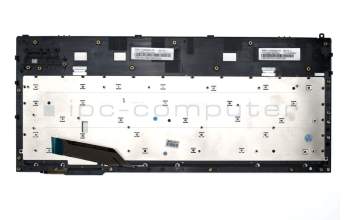 0KNB0-B410FR00 original Asus clavier incl. topcase FR (français) noir/gris avec rétro-éclairage