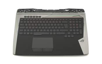 0KNB0-E611GE00 original Asus clavier incl. topcase DE (allemand) noir/noir avec rétro-éclairage