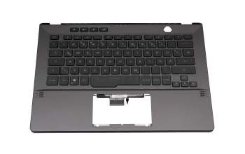 0KNR0-261FGE00 original Asus clavier incl. topcase DE (allemand) noir/gris avec rétro-éclairage