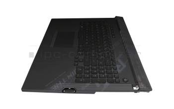 0KNR0-6818GE00 original Asus clavier incl. topcase DE (allemand) noir/noir avec rétro-éclairage