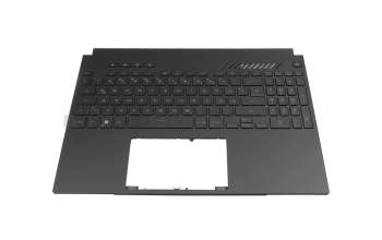 0KNR0-691LGE00 original Asus clavier incl. topcase DE (allemand) noir/noir avec rétro-éclairage