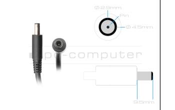 0X8W1 original Dell chargeur 65 watts