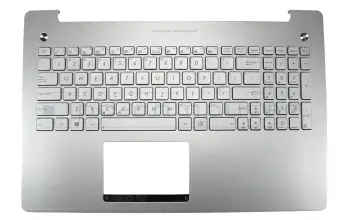 90NB00K1-R31US0 original Asus clavier incl. topcase US (anglais) argent/argent avec rétro-éclairage