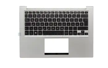 90NB0511-R31GE0 original Asus clavier incl. topcase DE (allemand) noir/argent avec rétro-éclairage