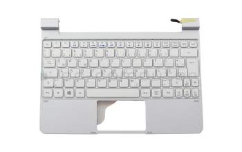 60.L0MN5.009 original Acer clavier incl. topcase DE (allemand) blanc/argent