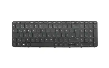841136-041 original HP clavier DE (allemand) noir/noir abattue