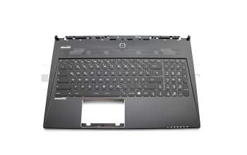 957-16H81E-C50 original MSI clavier incl. topcase DE (allemand) noir/noir avec rétro-éclairage Multicolor