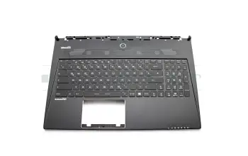 957-16H81E-C50 original MSI clavier incl. topcase DE (allemand) noir/noir avec rétro-éclairage