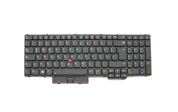 01HW212 original Lenovo clavier DE (allemand) noir/noir abattue avec rétro-éclairage et mouse stick