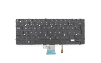 88T5Y original Dell clavier DE (allemand) noir avec rétro-éclairage