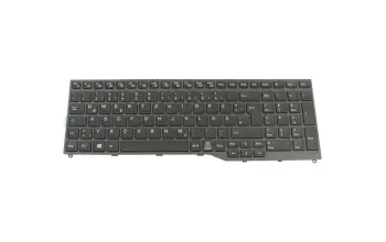 CP724626-01 original Fujitsu clavier DE (allemand) noir/gris sans backlight