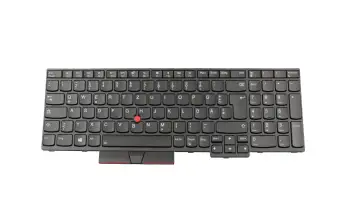 01YP692 original Lenovo clavier DE (allemand) noir/noir avec rétro-éclairage et mouse stick