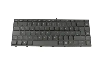 L01071-041 original HP clavier DE (allemand) noir/noir abattue avec rétro-éclairage sans pavé numérique