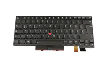 01HX431 original Lenovo clavier DE (allemand) noir/noir avec rétro-éclairage et mouse stick