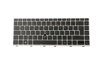 L14378-041 original HP clavier DE (allemand) noir/argent avec rétro-éclairage et mouse stick (SureView)