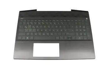 L21862-041 original HP clavier incl. topcase DE (allemand) noir/noir avec rétro-éclairage
