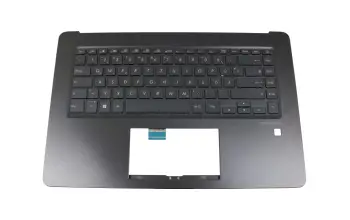 90NB0I83-R31GE0 original Asus clavier incl. topcase DE (allemand) noir/noir avec rétro-éclairage