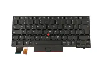 01YP132 original Lenovo clavier DE (allemand) noir/noir avec rétro-éclairage et mouse stick