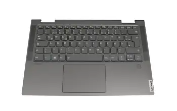 5CB0U43939 original Lenovo clavier incl. topcase DE (allemand) gris/gris avec rétro-éclairage