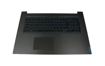 5CB0U42816 original Lenovo clavier incl. topcase DE (allemand) noir/bleu/argent avec rétro-éclairage