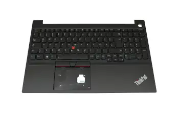 5M10V16903 original Lenovo clavier incl. topcase DE (allemand) noir/noir avec rétro-éclairage et mouse stick