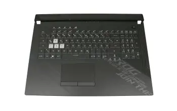 90NR03C1-R31GE0 original Asus clavier incl. topcase DE (allemand) noir/noir avec rétro-éclairage