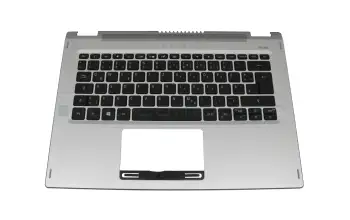 6B.HQ7N1.020 original Acer clavier incl. topcase DE (allemand) noir/argent avec rétro-éclairage