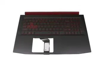 6B.Q3XN2.001 original Acer clavier incl. topcase US (anglais) noir/rouge/noir avec rétro-éclairage
