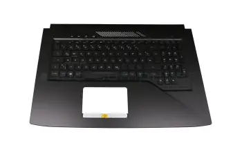 90NB0GM2-R31GE0 original Asus clavier incl. topcase DE (allemand) noir/noir avec rétro-éclairage (RGB Backlight)