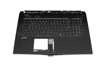 957-17B51E-C06 original MSI clavier incl. topcase DE (allemand) noir/noir avec rétro-éclairage