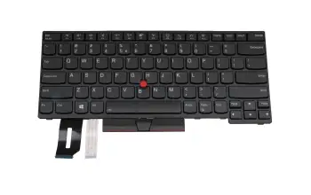 5N20V44217 original Lenovo clavier US (anglais) noir/noir avec rétro-éclairage et mouse stick