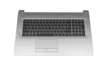 L91024-041 original HP clavier incl. topcase DE (allemand) noir/argent avec rétro-éclairage avec ODD