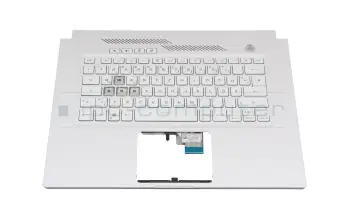 90NR0653-R31GE0 original Asus clavier incl. topcase DE (allemand) blanc/blanc avec rétro-éclairage