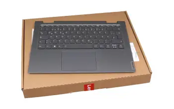 5CB1A14282 original Lenovo clavier incl. topcase DE (allemand) gris/gris avec rétro-éclairage