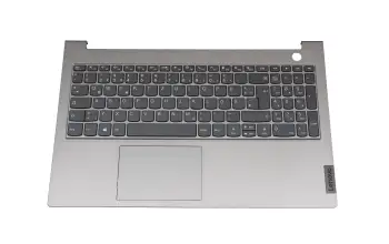 5CB1B35072 original Lenovo clavier incl. topcase DE (allemand) gris foncé/gris