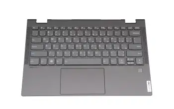 5CB0W43751 original Lenovo clavier incl. topcase UAE (arabe) gris/gris avec rétro-éclairage