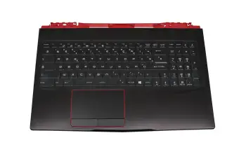 957-16P72E-C04 original MSI clavier incl. topcase FR (français) noir/noir avec rétro-éclairage