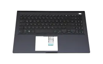 90NX0401-R33GE1 original Asus clavier incl. topcase DE (allemand) noir/noir